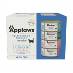 Applaws Multipack Latas de Comida Húmeda en Caldo para Gatos con Pescado 12x70 gr