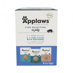 Applaws Multipack Sobres de Comida Húmeda en Gelatina para Gatos con Pescado