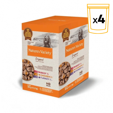 Nature's Variety Original No Grain Paté Medium MULTIPACK 4X300G