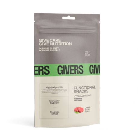 Givers Hypoallergenic Snack Natural Para Perros con Conejo y Calabaza