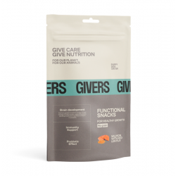 Givers Puppy Snack Natural Para Cachorros con Salmón y Lenteja Roja