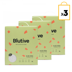 Areia de aglomeração Blutive® para gatos aroma Marsella 6L
