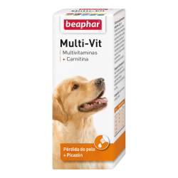 Beaphar Multi-Vit Aceite Multivitaminas Con Carnitina Para Perros