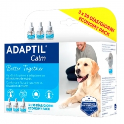 Adaptil Calm Pack x 3 Recambios para Difusor Anti-Estrés para Perros