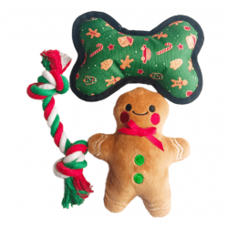 Pawise Pack de Juguetes para Perros Navidad 3 Unidades