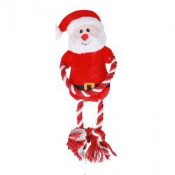 Pawise Peluche con Cuerda para Perros Papá Noel Navidad