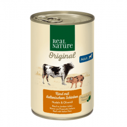 Real Nature Classic Latas Para Perros Adultos Ternera Jamón