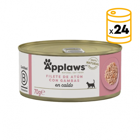 Applaws Lata para gatos de Atún y Gambas